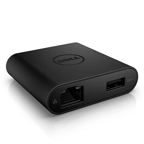 Опции к ноутбукам DELL 470-ABRY USB-C to HDMI, VGA, Ethernet, USB 3.0 DA200,Адаптер
