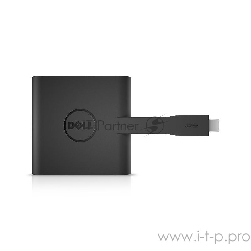 Опции к ноутбукам DELL 470-ABRY USB-C to HDMI, VGA, Ethernet, USB 3.0 DA200,Адаптер