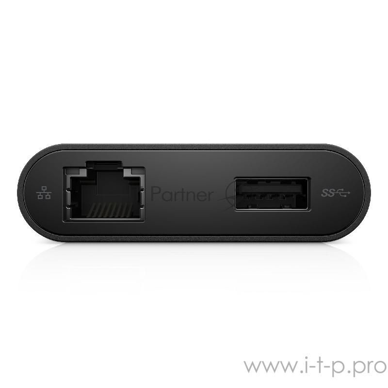 Опции к ноутбукам DELL 470-ABRY USB-C to HDMI, VGA, Ethernet, USB 3.0 DA200,Адаптер