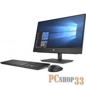 Моноблок HP ProOne 400 G4 5BL92ES (Core i3 8100T-3.10ГГц, 4ГБ, 1ТБ, UHDG, DVDRW, LAN, WiFi, BT, WebCam, 20.0 1600x900, FreeDOS) + клавиатура + мышь