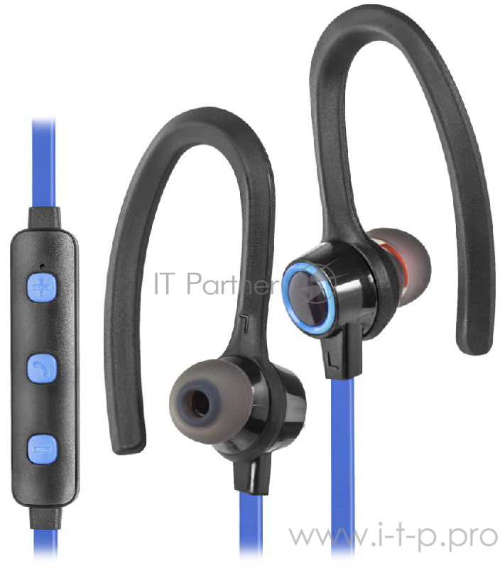 Наушники Defender OutFit B720 черный+синий, Bluetooth 63720