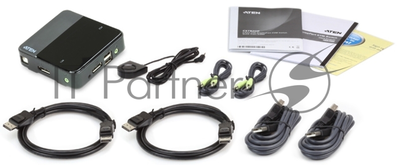 Переключатель ATEN CS782DP 2-х портовый KVM-коммутатор с поддержкой USB, DisplayPort