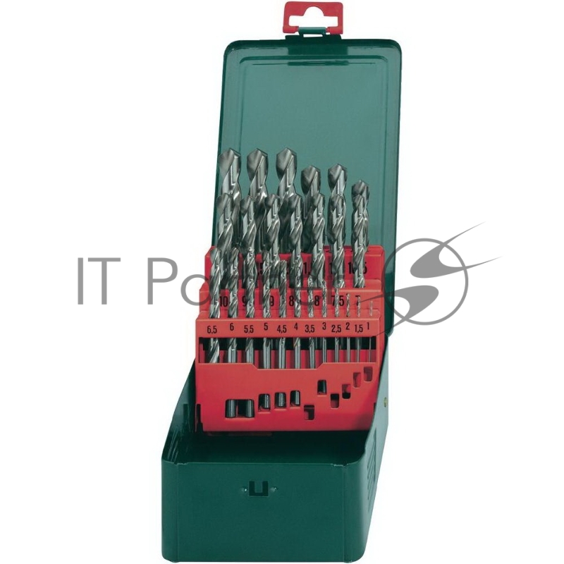 Буры,сверла,долото Metabo Набор HSS-G 25 свёрел (1-13мм) в мет.кор 627154000
