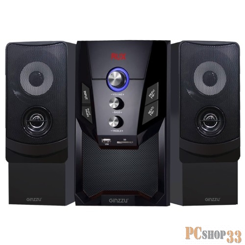 Колонки Ginzzu Ginzzu GM-415, Акустическая система 2.1, 50W/BT/USB/SD/FM/ДУ