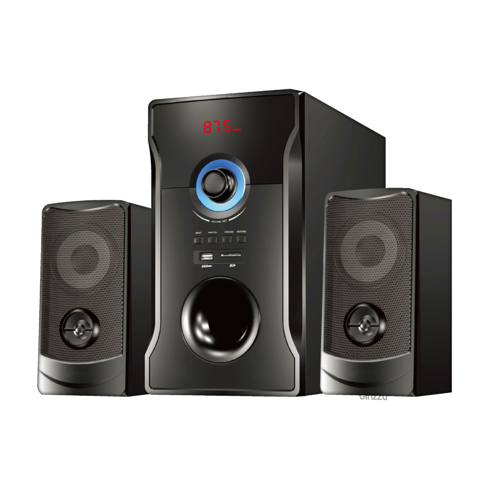Колонки Ginzzu Ginzzu GM-426, Акустическая система 2.1, 60W/BT/USB/SD/FM/ДУ