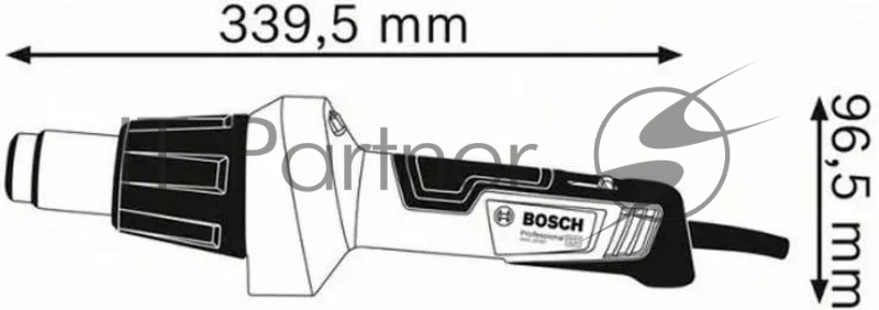Технический фен Bosch GHG 20-60 Professional 06012A6400 (2000Вт, 50-630град.)