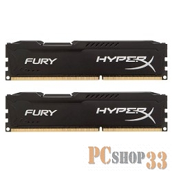 Модуль памяти 2x8ГБ DDR3 SDRAM Kingston HyperX FURY HX316C10FBK2/16 (PC12800, 1600МГц, CL10)