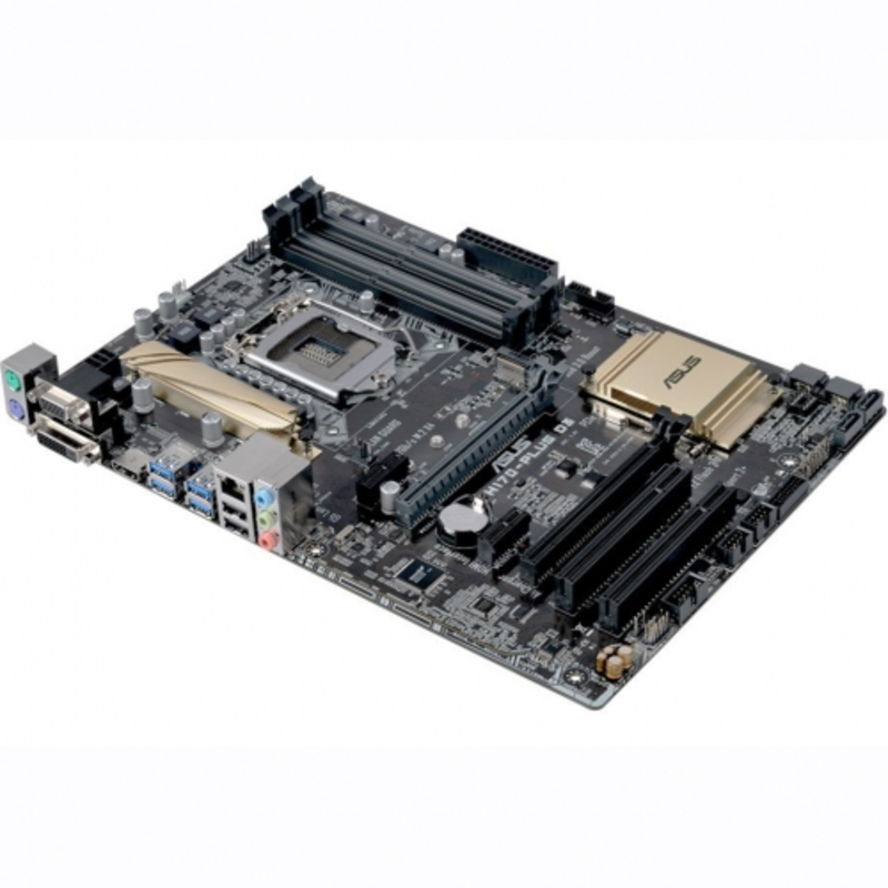 Мат. плата Socket1151 ASUS H170-PLUS D3 (iH170, 4xDDR3, M.2, SATA III, RAID, 2xPCI-E, D-Sub, DVI, HDMI, 1Гбит LAN, USB3.0, ATX)