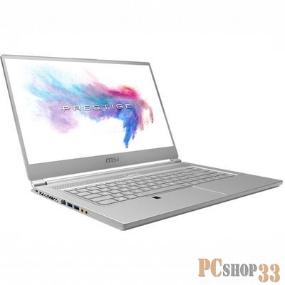 Ноутбук MSI P65 Creator 8RE-078RU (Core i7 8750H-2.20ГГц, 16ГБ, 256ГБ SSD, GFGTX1060, LAN, WiFi, BT, WebCam, 15.6 1920x1080, W10 H), серебр.
