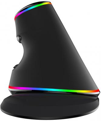 Мышь DELUX KM-M618Plus, Мышь вертикальная, USB, беспроводная (800/1200/1600)