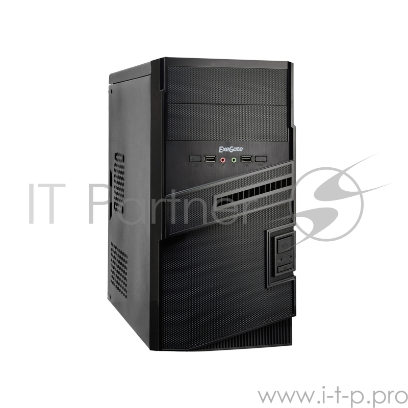 Корпуса Exegate EX271464RUS Корпус Minitower Exegate BA-112U Black, mATX, без БП 2*USB2.0+2*USB3.0, Audio