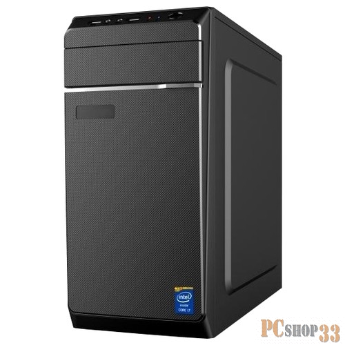 Корпус MiniTower DELUX MN322 microATX (черный) ATX 2.03, air duct, tac 1.1,400Wd120 USB3.0