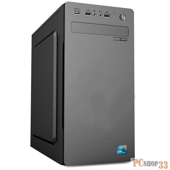 Корпус MiniTower DELUX MN301 microATX (черный) ATX 2.03, air duct, tac 1.1,400Wd120 USB3.0
