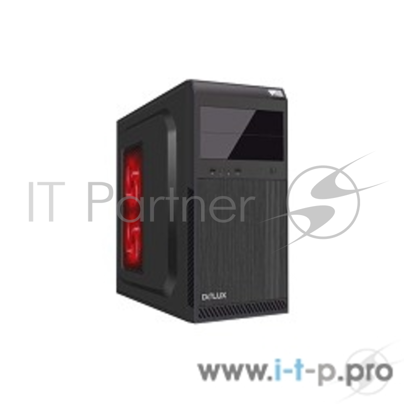 Корпус MidiTower DELUX DW600 БЕЗ БП (черный) ATX 2.03, Tac 2..0, USB 3.0