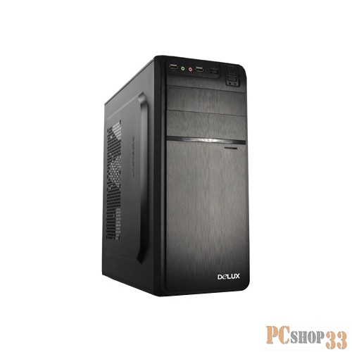 Корпус MidiTower DELUX DLC-DW600 600W (черный) ATX 2.03 {air duct, tac 1.1}