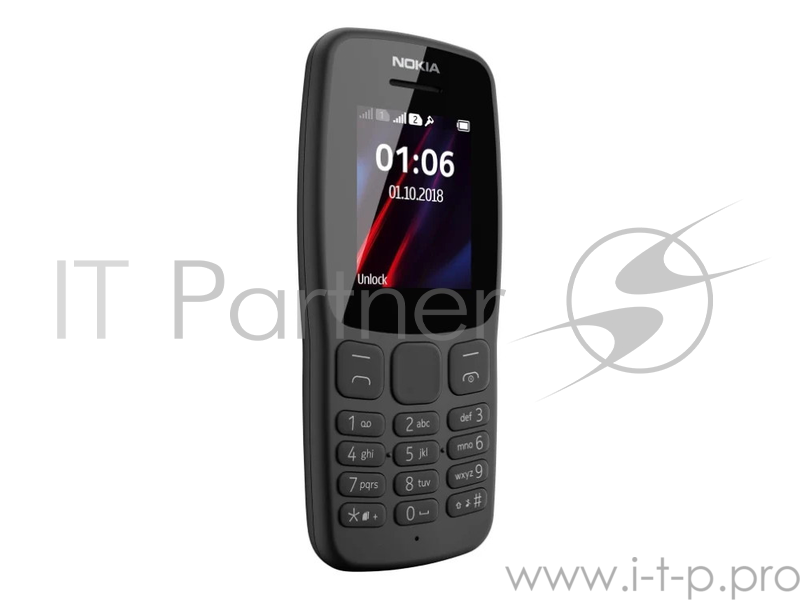 Мобильный телефон NOKIA 106 DS TA-114 GREY 16NEBD01A02