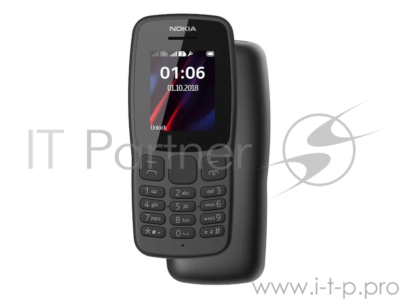 Мобильный телефон NOKIA 106 DS TA-114 GREY 16NEBD01A02