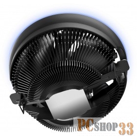 вентилятор CROWN Кулер для процессора CM-1151PWM BLUE(Сокет AM4 Ready, 115X, 775, TDP до 115 Ватт, коннектор 4pin PWM, Синяя подсветка, Размер: 126(L)*126(W)*70(H)мм)