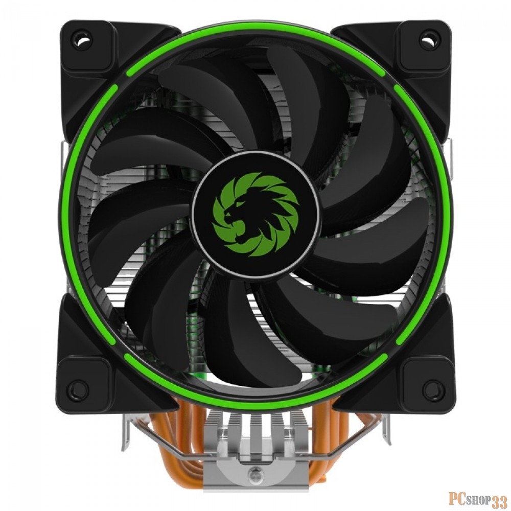 Вентиляторы GameMax Gamma 500 Green Кулер универсальный, Intel/AMD TDP 187W CPU