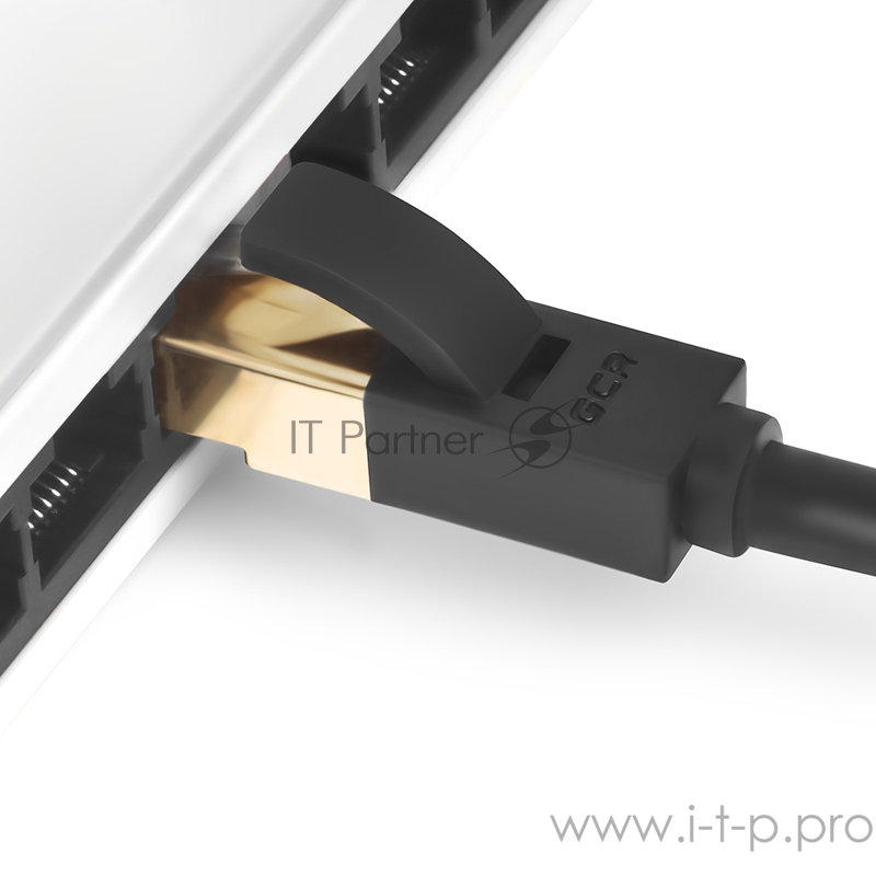 Патч-корд Greenconnect Патч-корд PROF прямой 1.0m, FTP медь кат.6, черный, позолоченные контакты и коннектор, 24 AWG, Deluxe , ethernet high speed 10 Гбит/с, RJ45, T568B(GCR-LNCG626-1.0m)