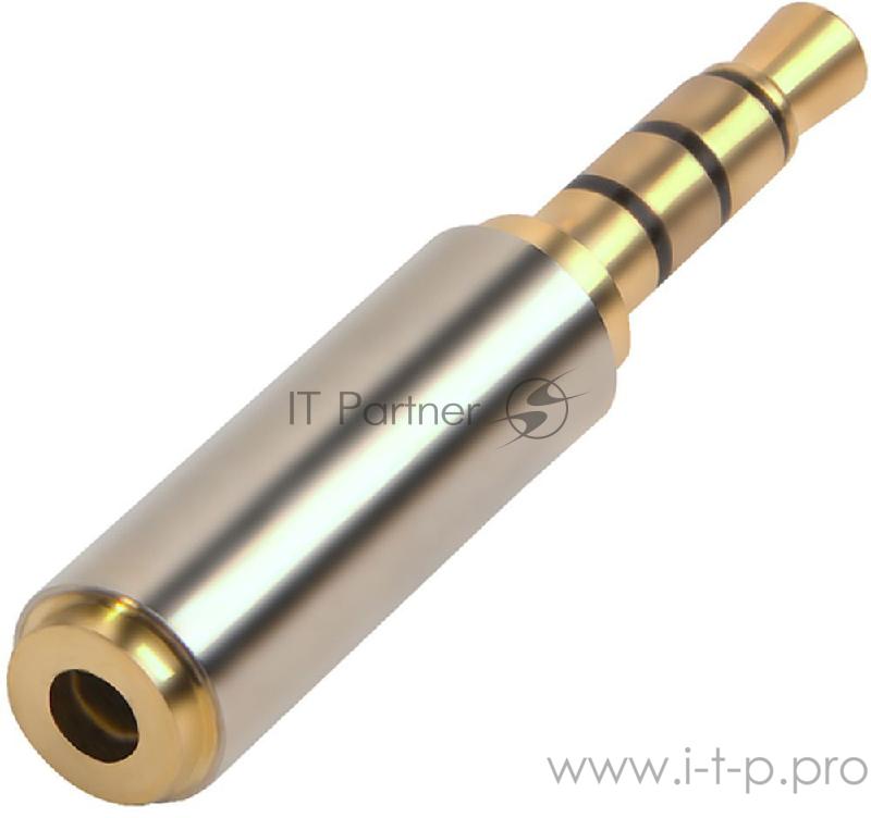 Переходник Greenconnect Переходник аудио jack 3,5 mm/jack 2,5 mm, M/F (GCR-AVA01)