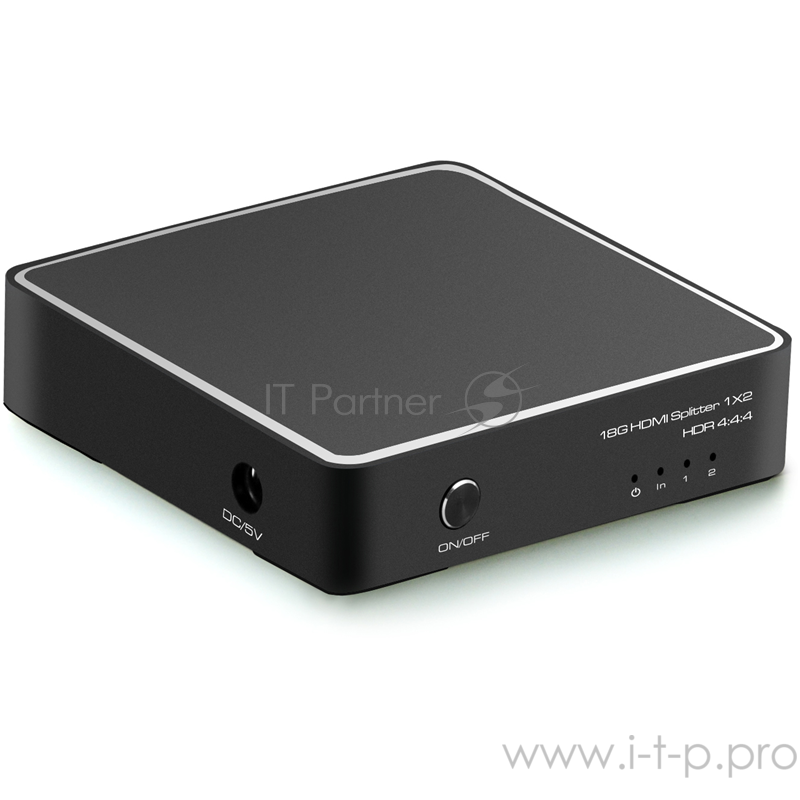 Переходник Разветвитель v2.0 HDMI 1на 4 выхода, 4Kx2K 60Hz HDR 4:4:4 Greenconnect серия Greenline (GL-vA03P)