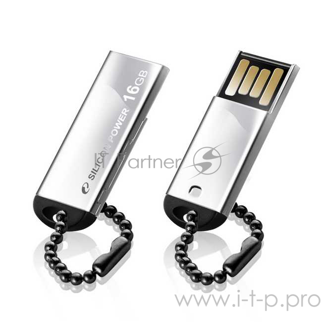 Носитель информации Silicon Power USB Drive 16Gb Touch 830 SP016GBUF2830V1S {USB2.0, Silver}