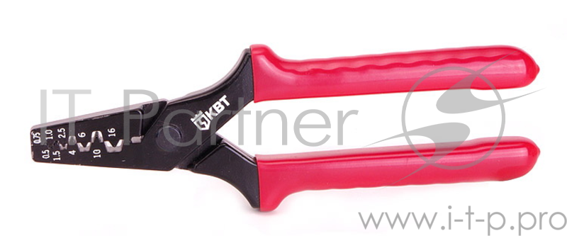 Монтажный инcтрумен КВТ 55927 Пресс-клещи для обжима втулочных наконечников