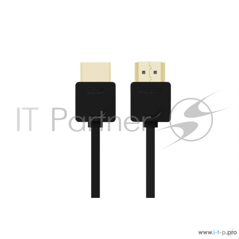 Кабель Greenconnect Кабель 3.0m HDMI версия 1.4, черный, Slim OD3.8mm, 32/32 AWG, позолоченные контакты, Ethernet 10.2 Гбит/с, 3D, 4K, Premium , экран(GCR-HM510-3.0m)
