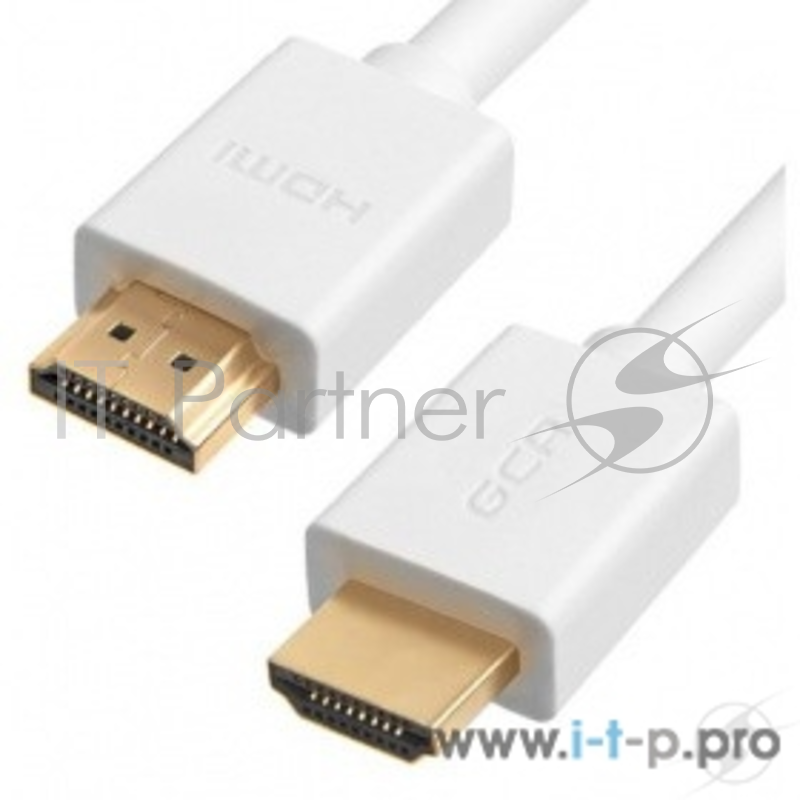 Кабель Greenconnect Кабель 3.0m HDMI версия 2.0 HDR 4:2:2, Ultra HD, 4K 60 fps 60Hz/5K*30Hz, 3D, AUDIO, 18.0 Гбит/с, 28/28 AWG, OD7.3mm, тройной экран, белый, (GCR-HM761-3.0m)