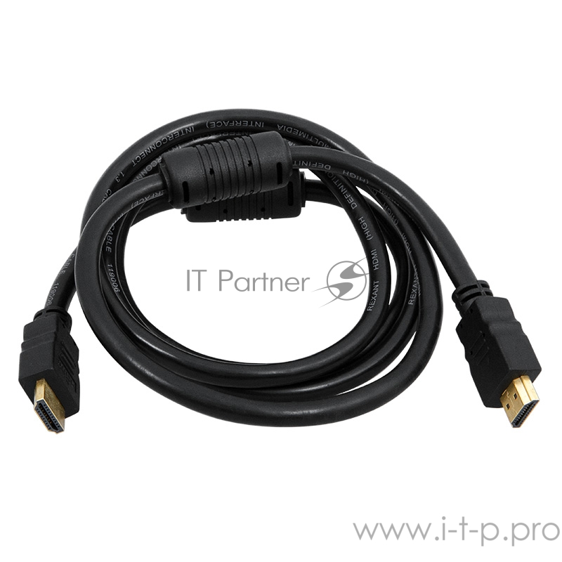Кабель Proconnect (17-6202-6) Шнур HDMI - HDMI gold 1М с фильтрами (PE bag)