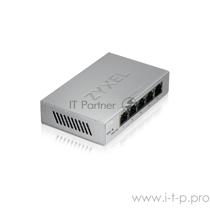Сетевое оборудование ZYXEL GS1200-5-EU0101F Smart Коммутатор GS1200-5, 5xGE, настольный, бесшумный, с поддержкой VLAN, IGMP, QoS и Link Aggregation