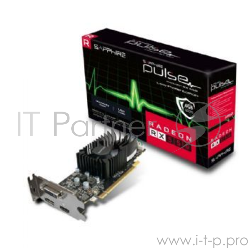 Видеокарта Sapphire RX 550 PULSE 11268-09-20G {RX 550 4G PULSE AMD Radeon RX 550 4096Mb 128bit GDDR5 1206/6000 DVIx1/HDMIx1/DPx1/HDCP}