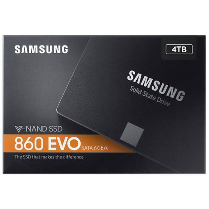 накопитель Samsung SSD 4Tb 860 EVO Series MZ-76E4T0BW {SATA3.0, 7mm, MGX V-NAND}
