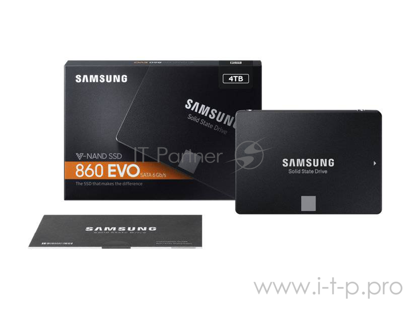 накопитель Samsung SSD 4Tb 860 EVO Series MZ-76E4T0BW {SATA3.0, 7mm, MGX V-NAND}