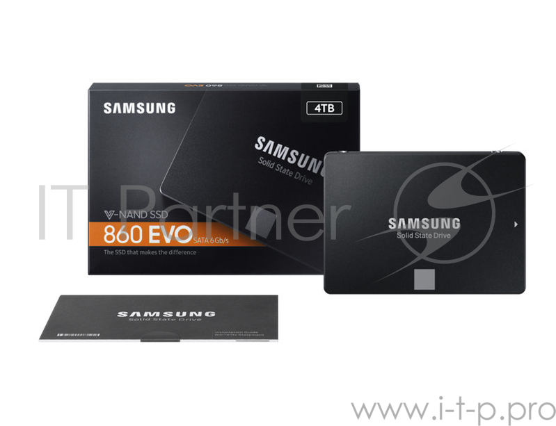накопитель Samsung SSD 4Tb 860 EVO Series MZ-76E4T0BW {SATA3.0, 7mm, MGX V-NAND}