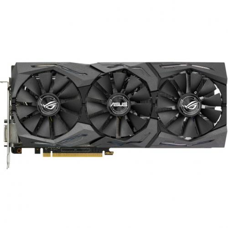 Видеокарта ASUS GeForce RTX 2080 8ГБ ROG-STRIX-RTX2080-O8G-GAMING (GeForce RTX 2080, DDR6, 2xHDMI, 2xDP, USB-C) (PCI-E)