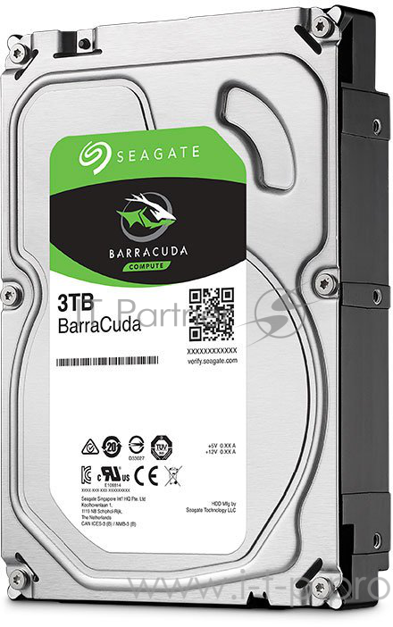 Жесткий диск SATA 3TB 5400RPM 6GB/S 256MB ST3000DM007 SEAGATE, 3.5