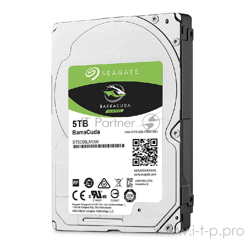 Жесткий диск Seagate 2.5 5TB BarraCuda ST5000LM000 SATA 6Gb/s, 5400rpm, 128MB, Bulk, 2.5