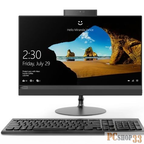 Моноблок Lenovo ideacentre 520-22IKU F0D500E0RK (Core i3 7020U-2.30ГГц, 4ГБ, 1ТБ, HDG, DVDRW, LAN, WiFi, BT, WebCam, 21.5 1920x1080, FreeDOS) + клавиатура + мышь