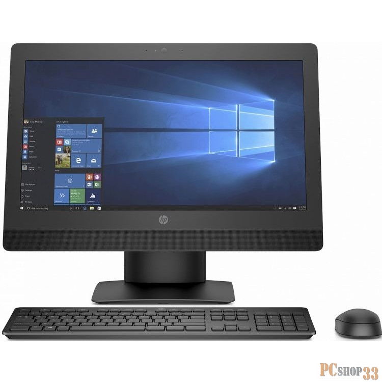 Моноблок HP ProOne 600 G3 2KS10EA (Core i3-7100-3.90ГГц, 4ГБ, 16ГБ+1ТБ, HDG, DVDRW, LAN, WiFi, BT, WebCam, 21.5 1920x1080, W10 Pro) + клавиатура + мышь