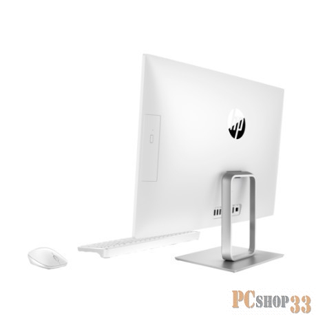 Моноблок HP Pavilion 27-r109ur 4GY86EA (Core i3 8100T-3.10ГГц, 8ГБ, 128ГБ+1ТБ, R530, LAN, WiFi, BT, WebCam, 27.0 1920x1080 сенсор., W10 H) + клавиатура + мышь