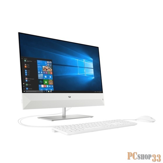 Моноблок HP Pavilion 24-xa0002ur 4UC69EA (Core i7 8700T-2.40ГГц, 8ГБ, 1ТБ, UHDG, LAN, WiFi, BT, WebCam, 23.8 1920x1080, FreeDOS) + клавиатура + мышь
