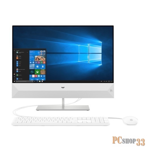 Моноблок HP Pavilion 24-xa0002ur 4UC69EA (Core i7 8700T-2.40ГГц, 8ГБ, 1ТБ, UHDG, LAN, WiFi, BT, WebCam, 23.8 1920x1080, FreeDOS) + клавиатура + мышь