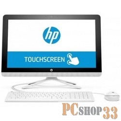 Моноблок HP 22-b355ur 2BW23EA (Core i3 7100U-2.40ГГц, 8ГБ, 2ТБ, HDG, DVDRW, LAN, WiFi, BT, WebCam, 21.5 1920x1080 сенсор., W10 H) + клавиатура + мышь