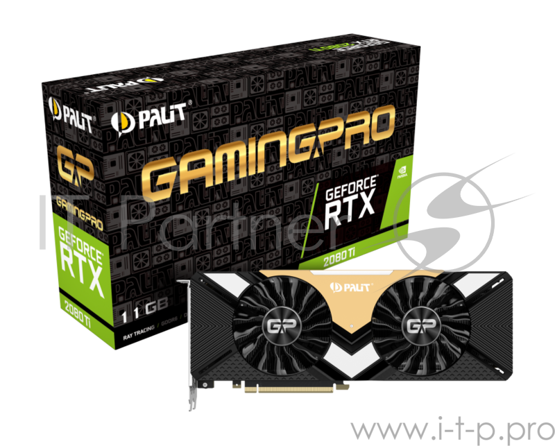 Видеокарта Palit GeForce RTX 2080 Ti GamingPro 11ГБ (GeForce RTX 2080 Ti, DDR6, HDMI, 3xDP, USB-C) (PCI-E)