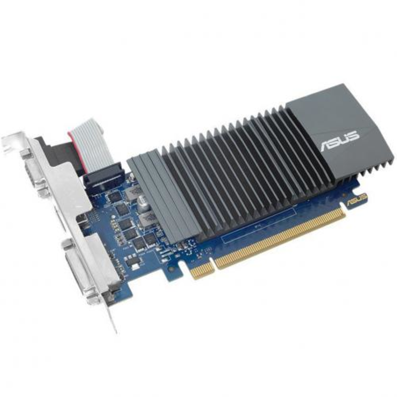 Видеокарта ASUS GeForce GT 710 2ГБ GT710-SL-2GD5-BRK (GeForce GT 710, DDR5, D-Sub, DVI, HDMI) (PCI-E)