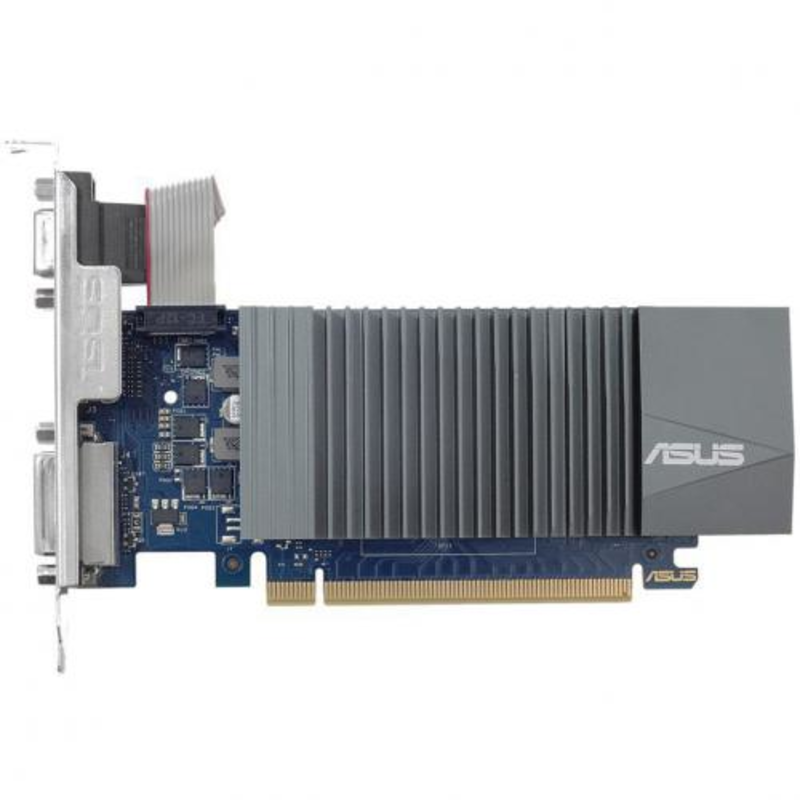 Видеокарта ASUS GeForce GT 710 2ГБ GT710-SL-2GD5-BRK (GeForce GT 710, DDR5, D-Sub, DVI, HDMI) (PCI-E)