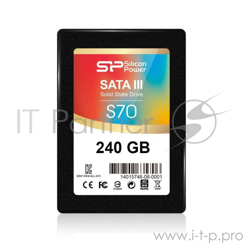 SSD диск 240ГБ 2.5 Silicon Power S70 SP240GBSS3S70S25 (SATA III)