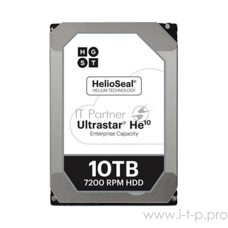 Жесткий диск 10ТБ Western Digital HGST Ultrastar He10 HUH721010ALE604, 7200об./мин., 256МБ (SATA III)